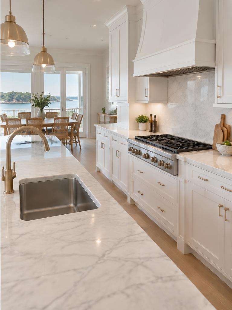 After: a freshly polished clean kitchen